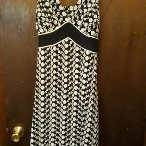 Black patterned dress